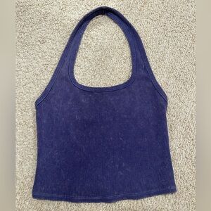 Wild Fable Ribbed Navy Tank Top